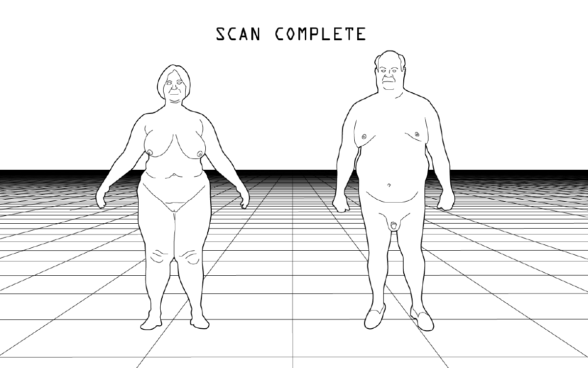 Figure 4: The mother and father are captured in virtual space.